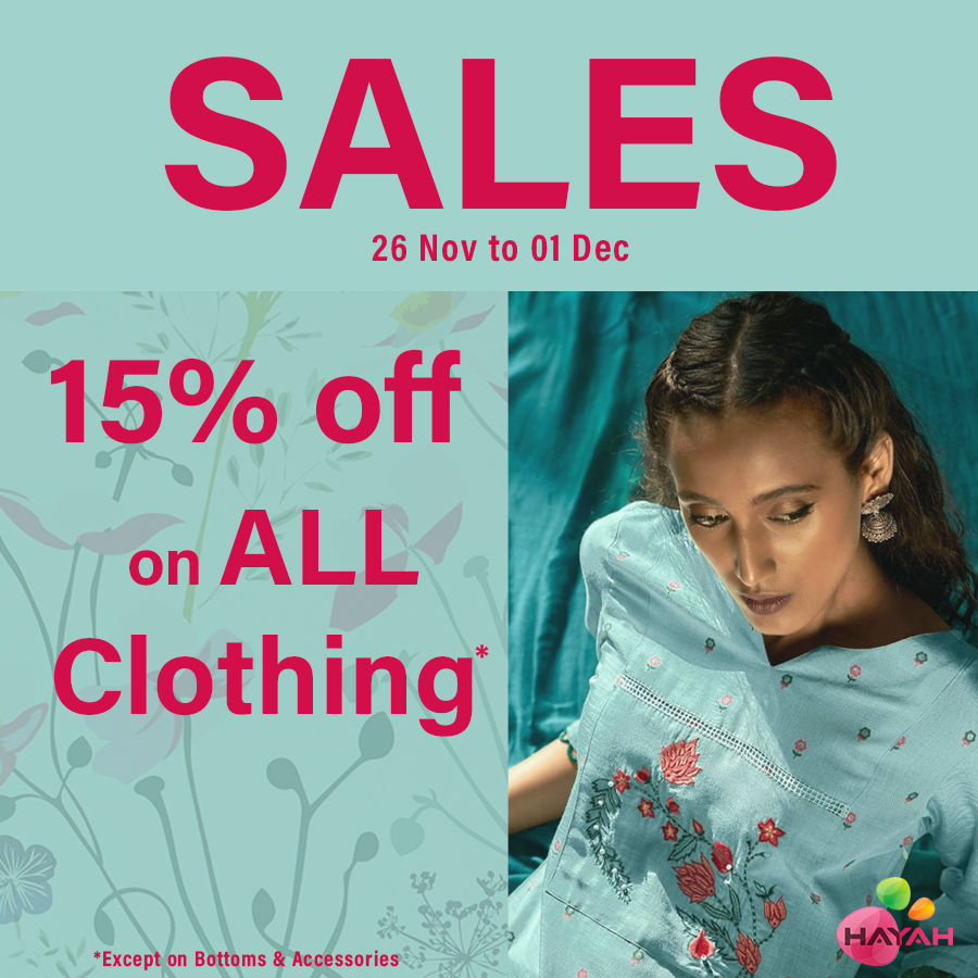 15% off on Hayah Collection