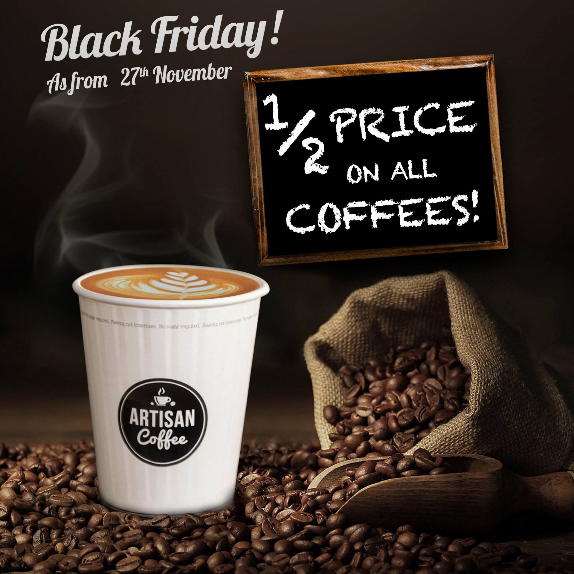 artisan coffee - black week promo