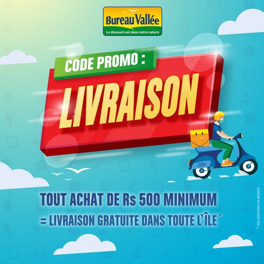 Free Delivery by Bureau Vallee Free Delivery by Bureau Vallee