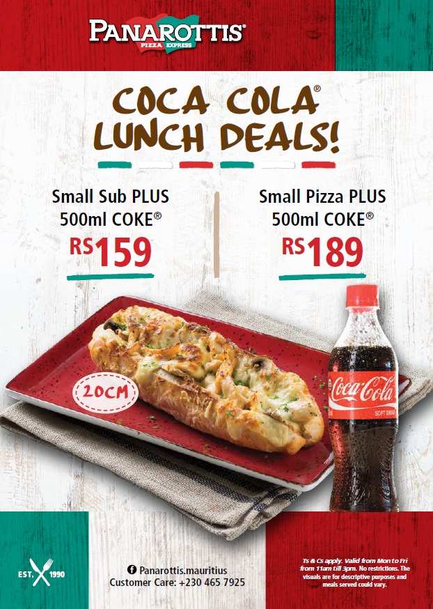 Lunch Deal at Panarottis Lunch Deal at Panarottis
